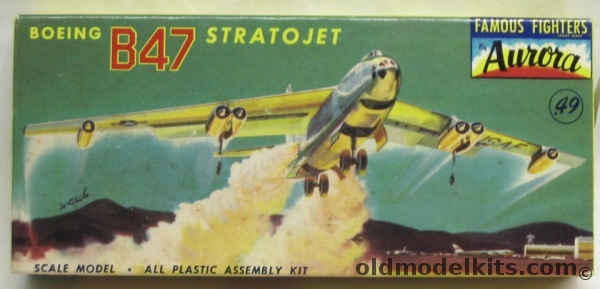 Aurora 1/180 Boeing B-47 Stratojet, 493-49 plastic model kit